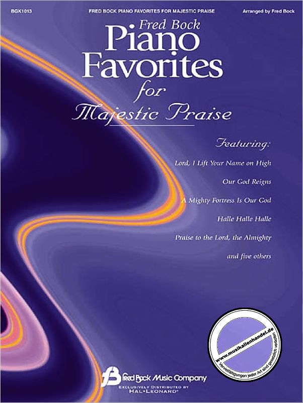 Titelbild für HL 8739713 - PIANO FAVORITES FOR MAJESTIC PRAISE