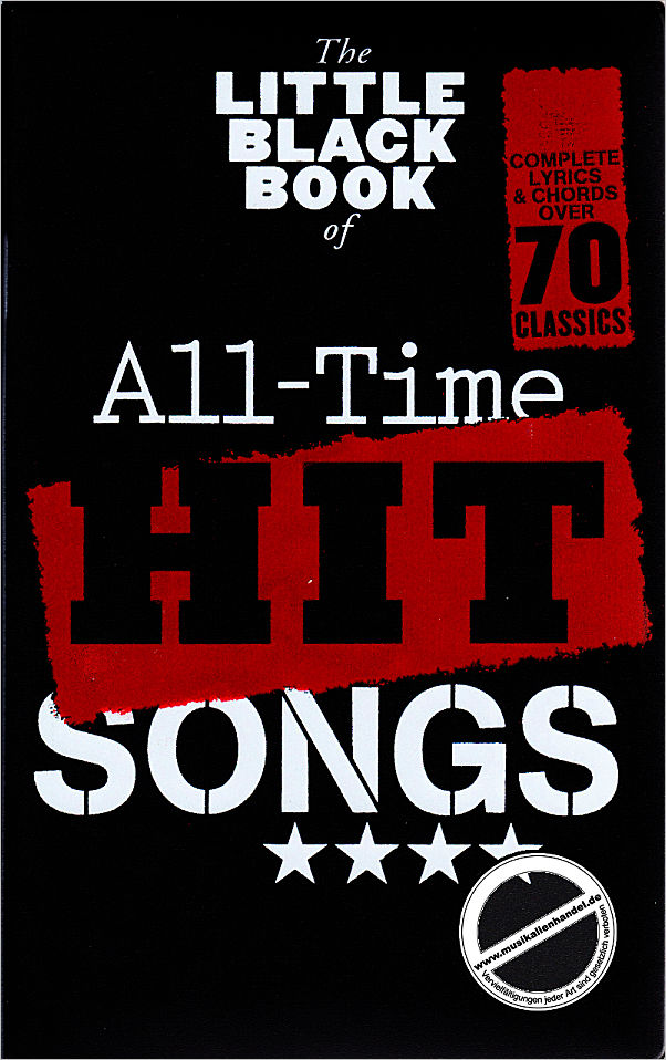 Titelbild für HL 90004552 - THE LITTLE BLACK BOOK OF ALL TIME HIT SONGS