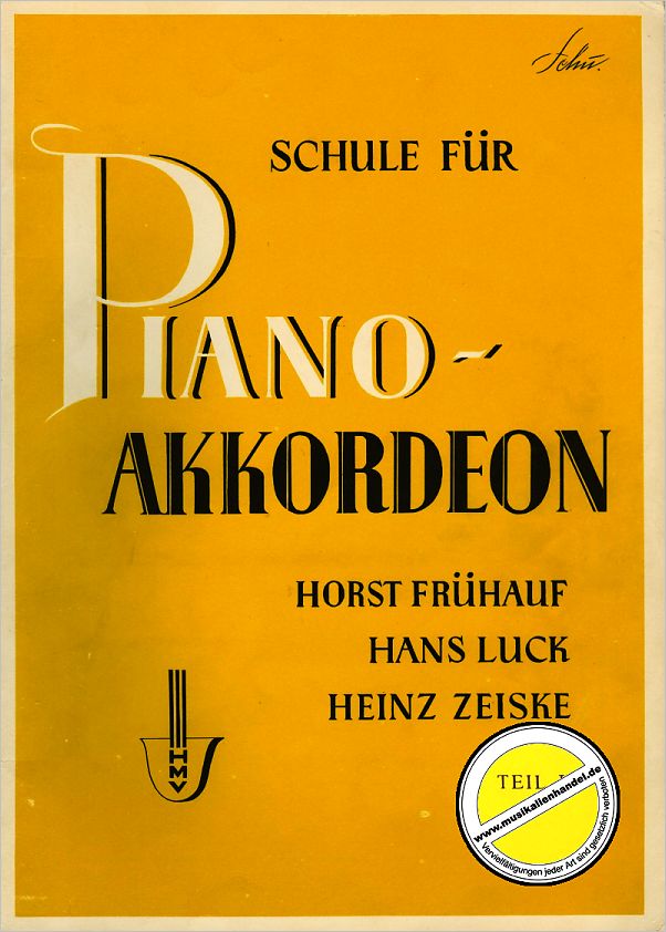 Titelbild für HMV 1629 - SCHULE FUER PIANO AKKORDEON 3