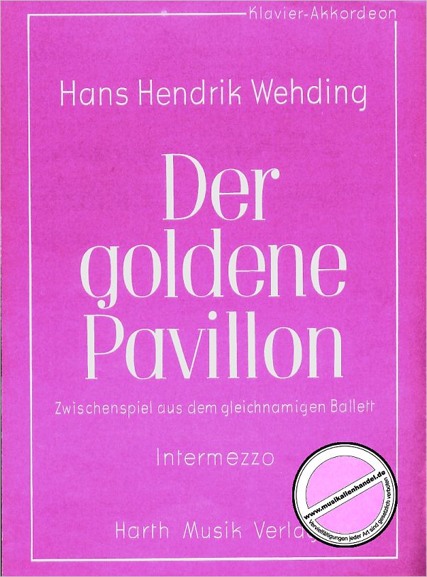 Titelbild für HMV 2453 - DER GOLDENE PAVILLON