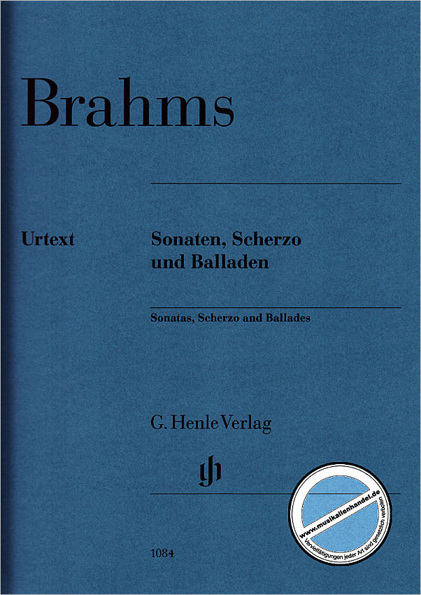 Titelbild für HN 1084 - Sonaten Scherzo und Balladen