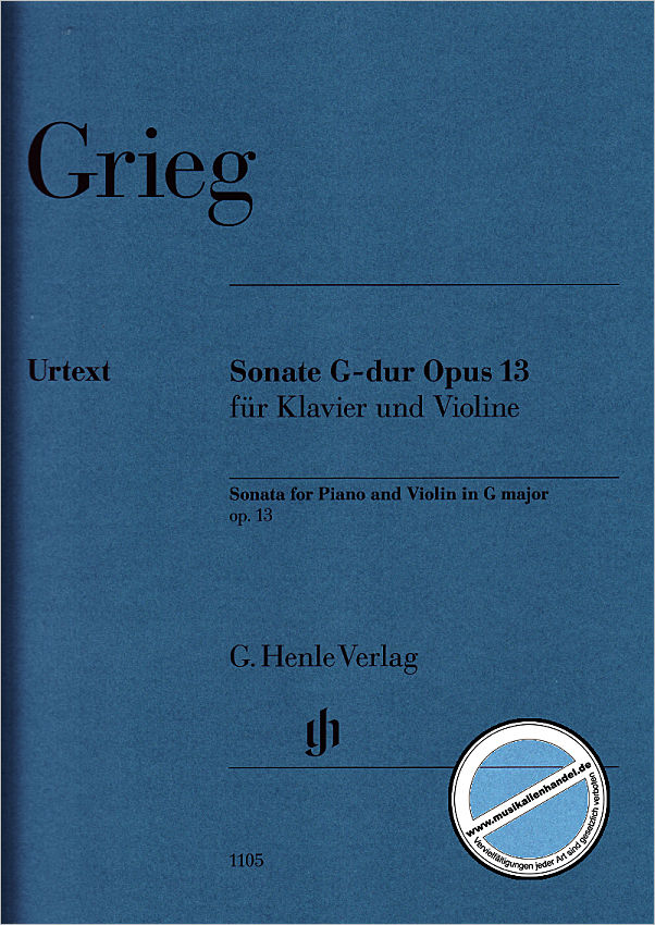Titelbild für HN 1105 - Sonate G-Dur op 13
