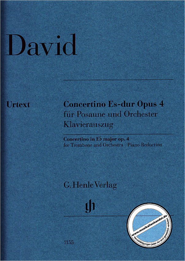 Titelbild für HN 1155 - Concertino Es-Dur op 4