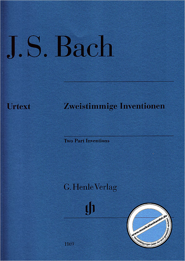 Titelbild für HN 1169 - ZWEISTIMMIGE INVENTIONEN BWV 772-786