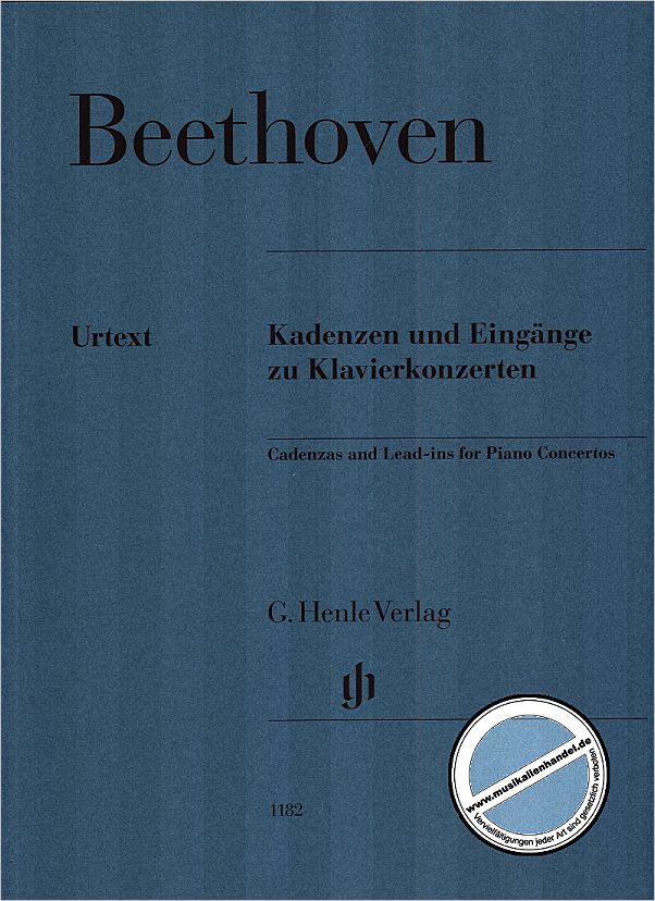 Titelbild für HN 1182 - KADENZEN UND EINGAENGE