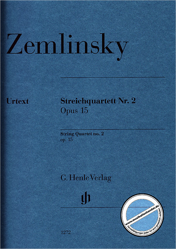 Titelbild für HN 1272 - Quartett 2 op 15