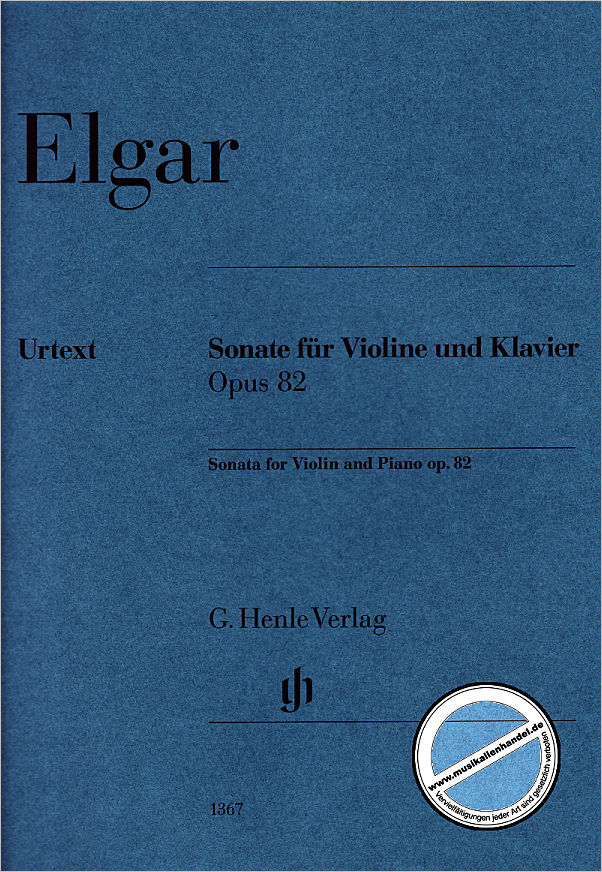 Titelbild für HN 1367 - Sonate op 82