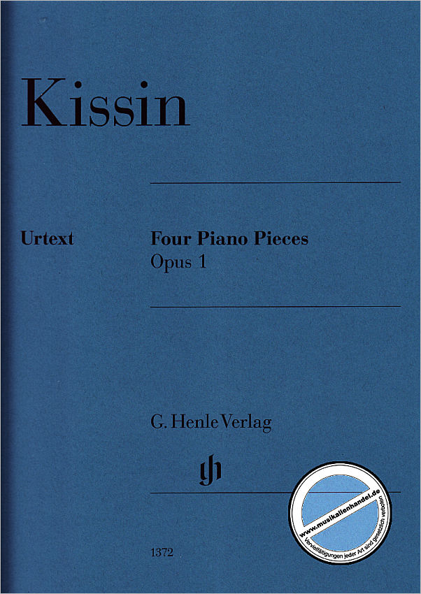 Titelbild für HN 1372 - 4 Klavierstücke op 119
