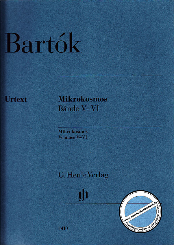 Titelbild für HN 1410 - MIKROKOSMOS 5
