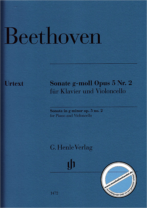 Titelbild für HN 1472 - Sonate g-moll op 5/2
