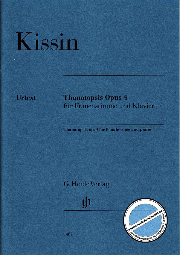 Titelbild für HN 1487 - Thanatopsis op 4