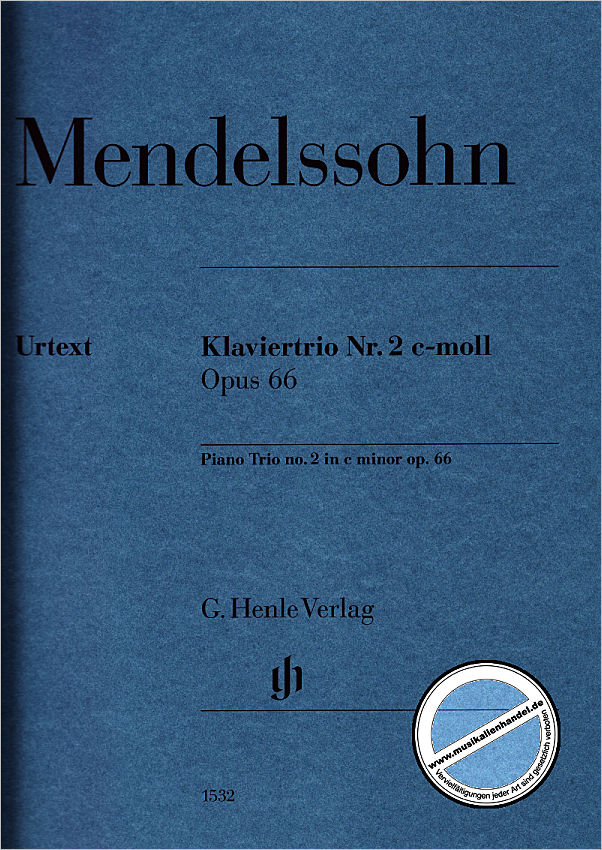 Titelbild für HN 1532 - Trio 2 c-moll op 66