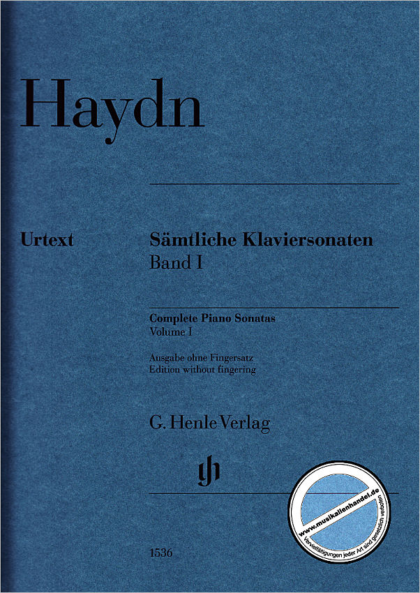 Titelbild für HN 1536 - Sämtliche Sonaten 1