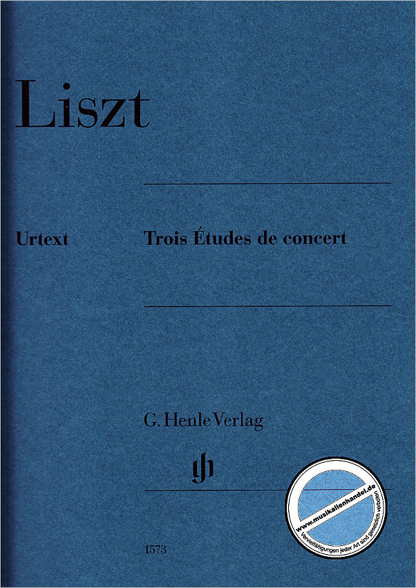 Titelbild für HN 1573 - 3 Etudes de concert