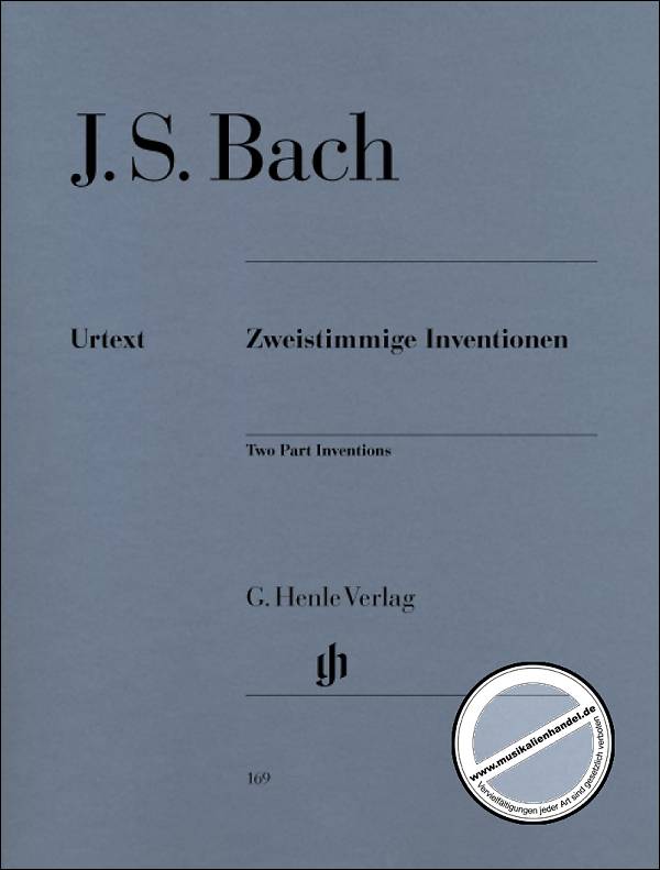 Titelbild für HN 169 - ZWEISTIMMIGE INVENTIONEN BWV 772-786