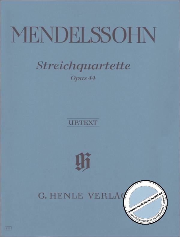 Titelbild für HN 443 - QUARTETTE OP 44/1-3