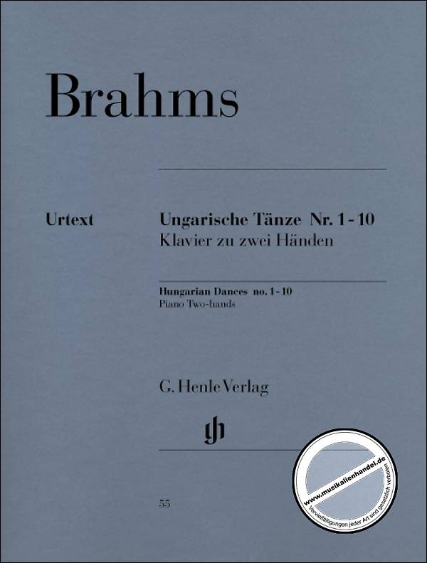 Titelbild für HN 55 - UNGARISCHE TAENZE 1-10