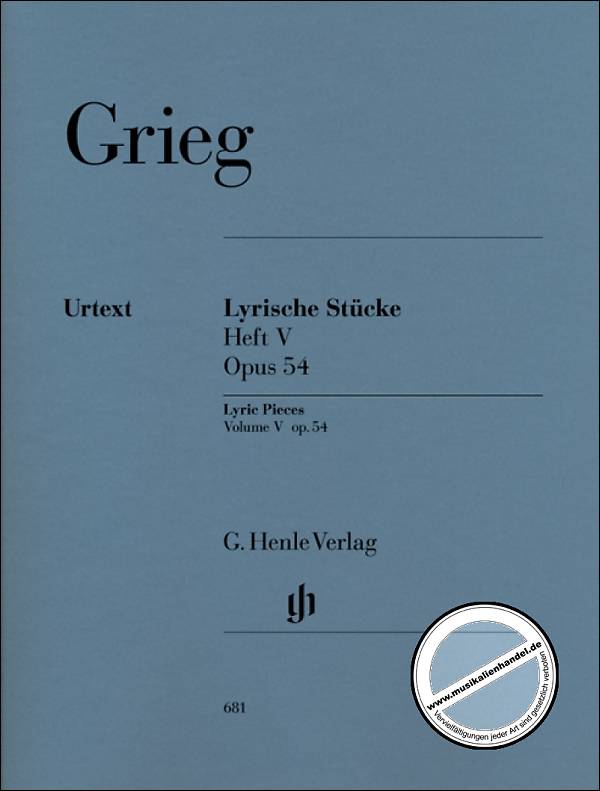 Titelbild für HN 681 - LYRISCHE STUECKE 5 OP 54