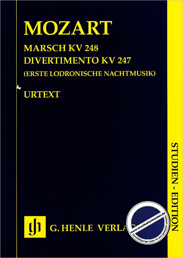 Titelbild für HN 7150 - Marsch KV 248 | Divertimento KV 247
