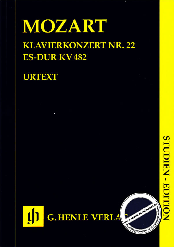 Titelbild für HN 7240 - Konzert 22 Es-Dur KV 482