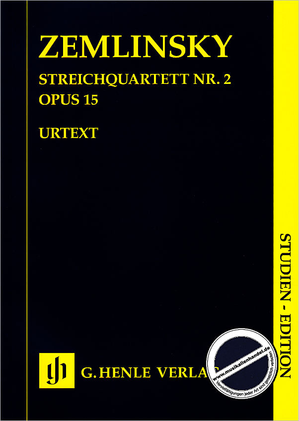 Titelbild für HN 7272 - Quartett 2 op 15