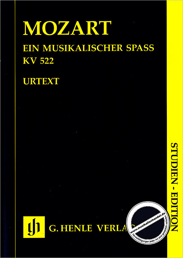 Titelbild für HN 7281 - EIN MUSIKALISCHER SPASS KV 522