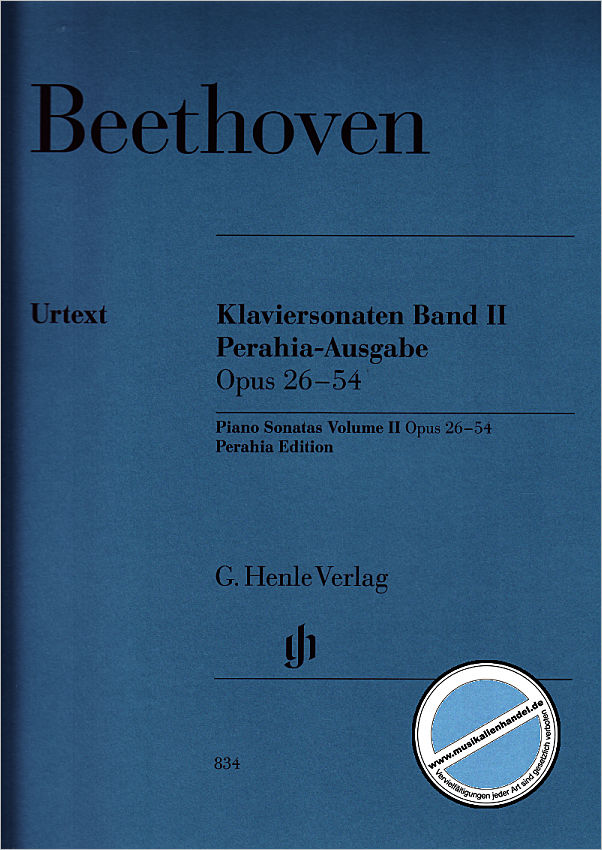 Titelbild für HN 834 - Sonaten 2 op 26 - 54