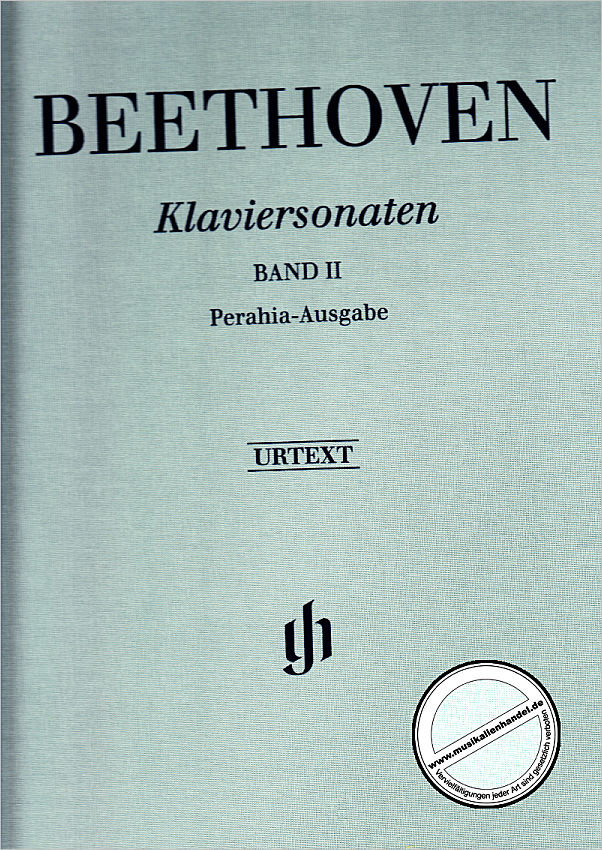 Titelbild für HN 835 - Sonaten 2 | Perahia Ausgabe