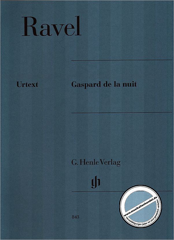 Titelbild für HN 843 - GASPARD DE LA NUIT