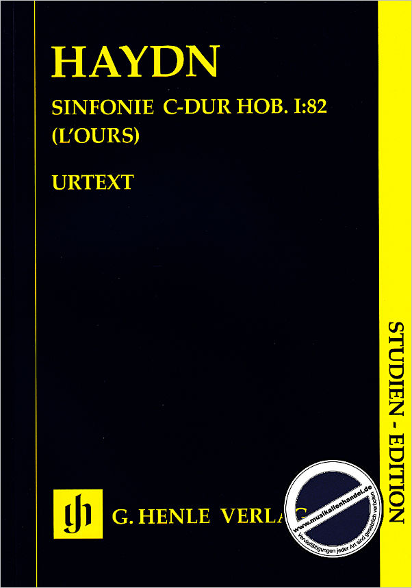 Titelbild für HN 9050 - Symphonie D-DUR HOB I:82