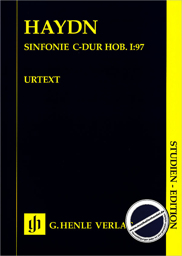 Titelbild für HN 9065 - Sinfonie 97 C-Dur Hob 1/97