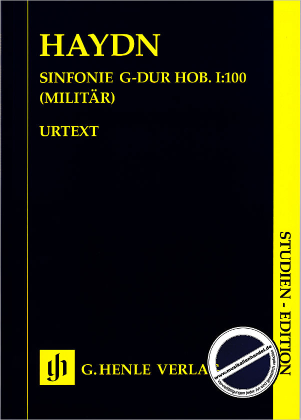 Titelbild für HN 9068 - Sinfonie 100 G-Dur Hob 1/100 (Militär)