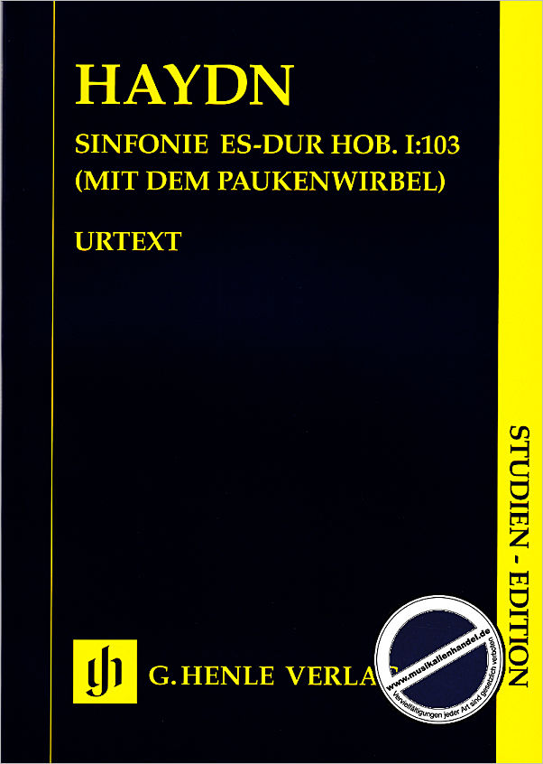 Titelbild für HN 9071 - Sinfonie 103 Es-Dur Hob 1/103 (Paukenwirbel)