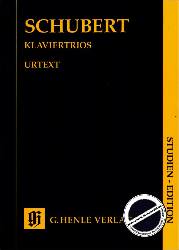 Titelbild für HN 9193 - KLAVIERTRIOS