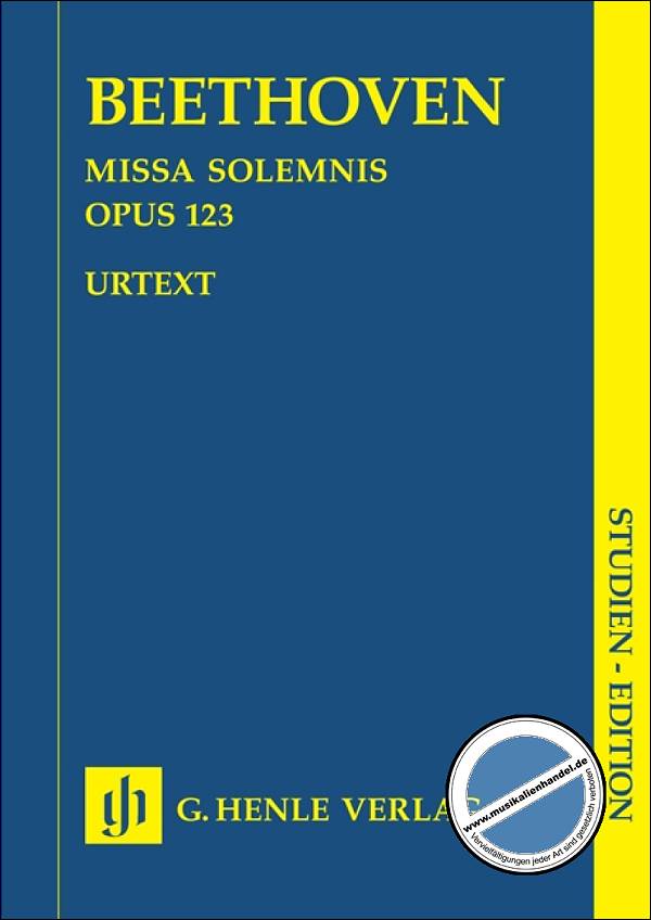 Titelbild für HN 9544 - MISSA SOLEMNIS D-DUR OP 123