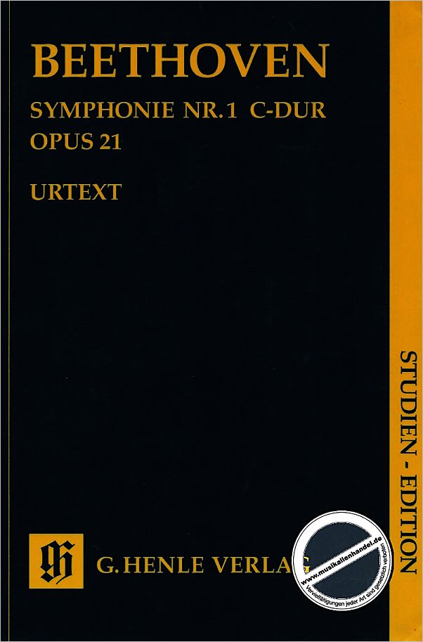 Titelbild für HN 9801 - SINFONIE 1 C-DUR OP 21