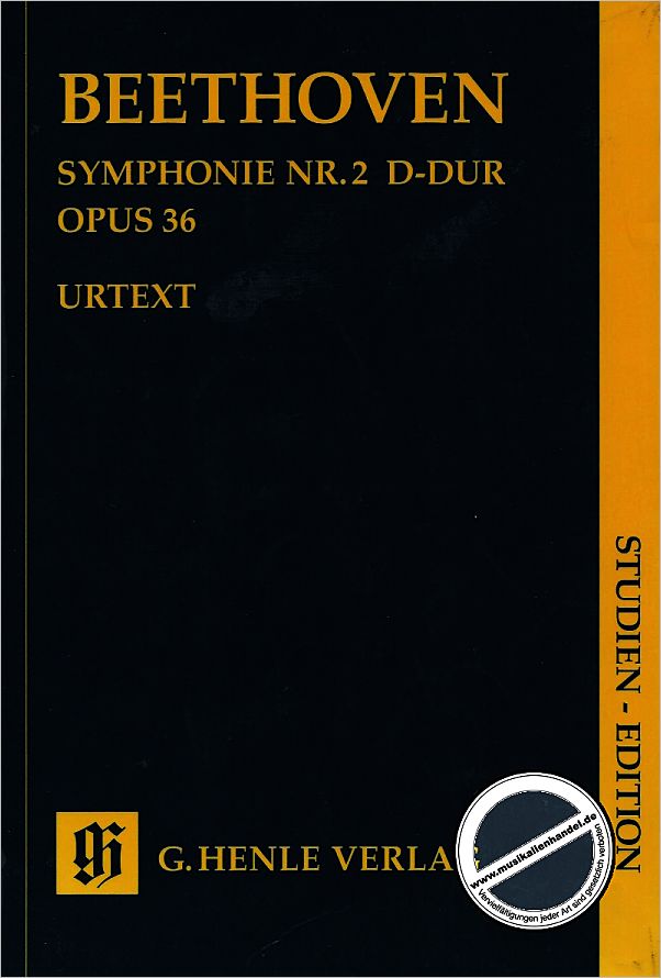 Titelbild für HN 9802 - SINFONIE 2 D-DUR OP 36