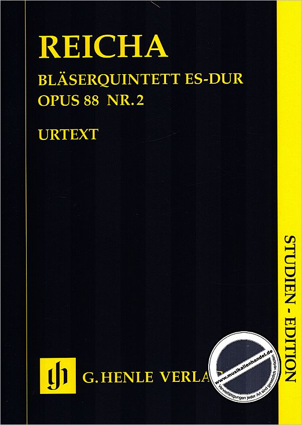 Titelbild für HN 9828 - QUINTETT ES-DUR OP 88/2