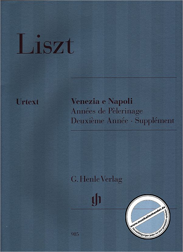 Titelbild für HN 985 - VENEZIA E NAPOLI