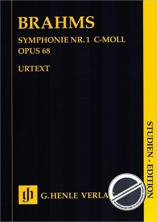 Titelbild für HN 9851 - SINFONIE 1 C-MOLL OP 68