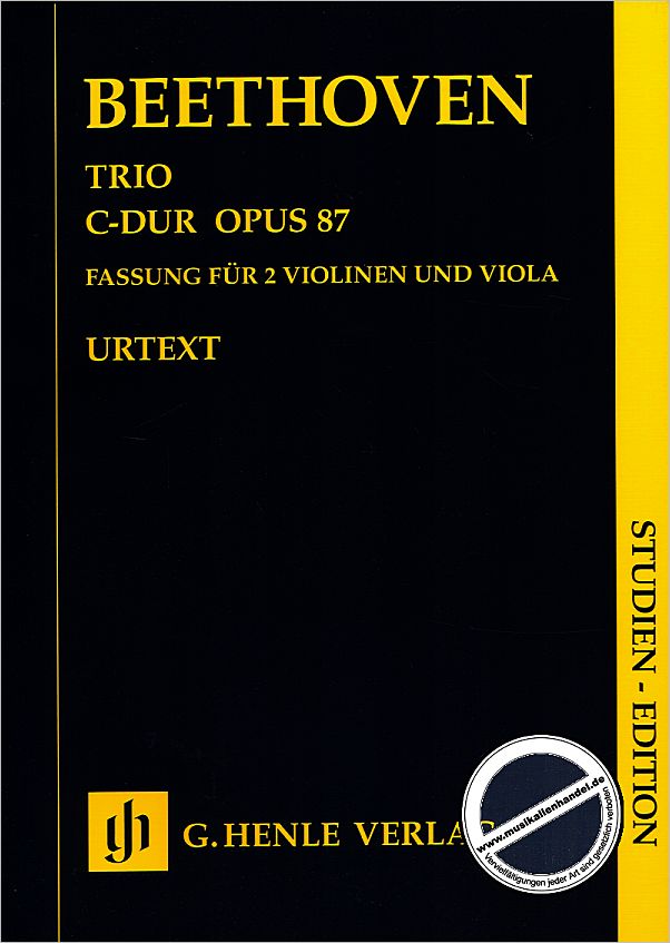 Titelbild für HN 9948 - TRIO C-DUR OP 87