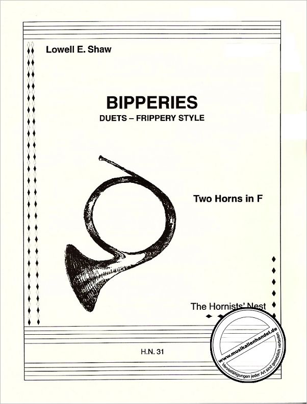 Titelbild für HORNIST 31 - BIPPERIES DUETS - FRIPPERY STYLE