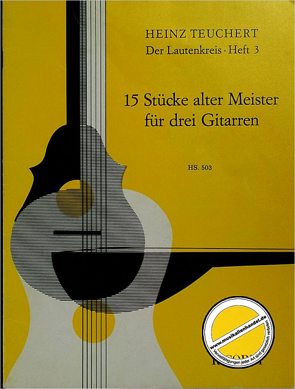 Titelbild für HS 503 - 15 STUECKE ALTER MEISTER