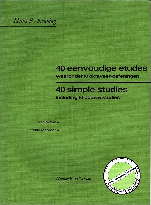 Titelbild für HU 2163 - 40 SIMPLE STUDIES