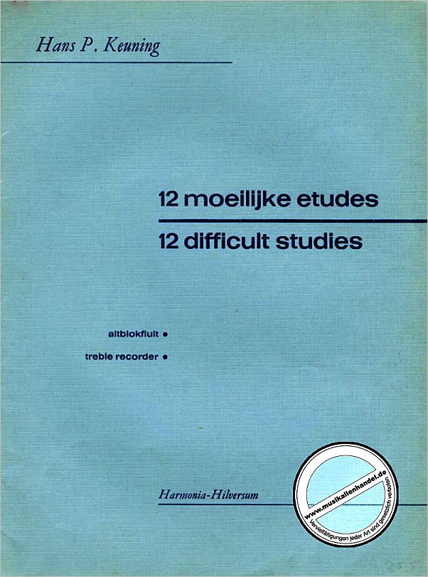 Titelbild für HU 2165 - 12 DIFFICULT STUDIES