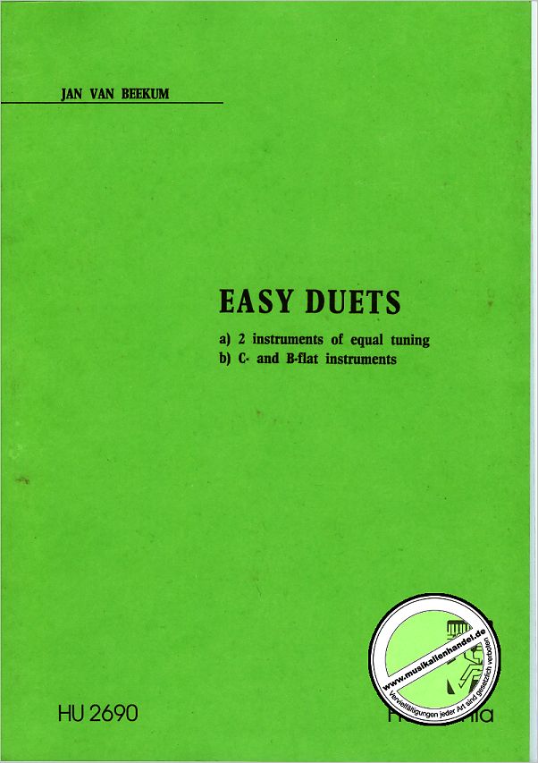 Titelbild für HU 2690 - EASY DUETS