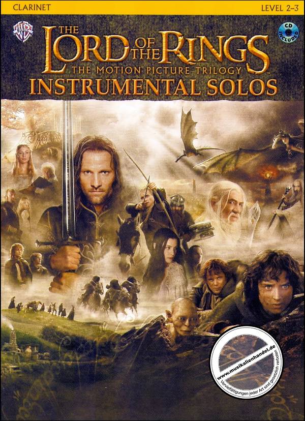 Titelbild für IFM 0405CD - LORD OF THE RINGS TRILOGY INSTRUMENTAL SOLOS