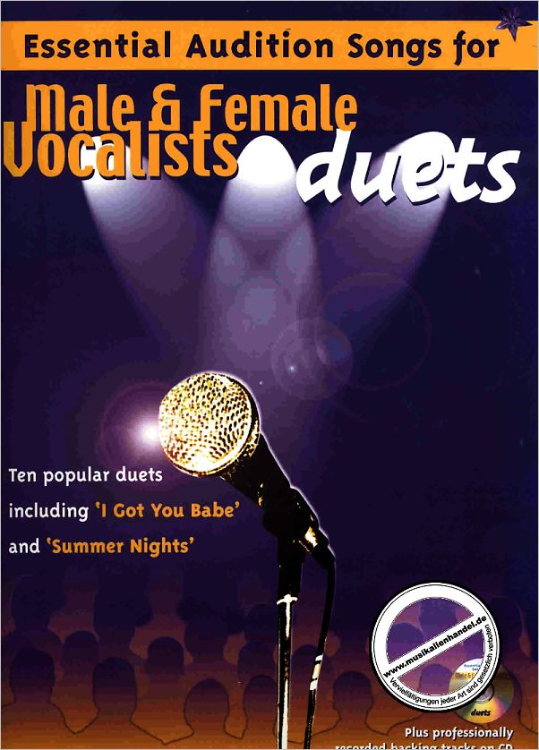 Titelbild für IM 7432A - ESSENTIAL AUDITION SONGS FOR MALE & FEMALE VOCALISTS DUETS
