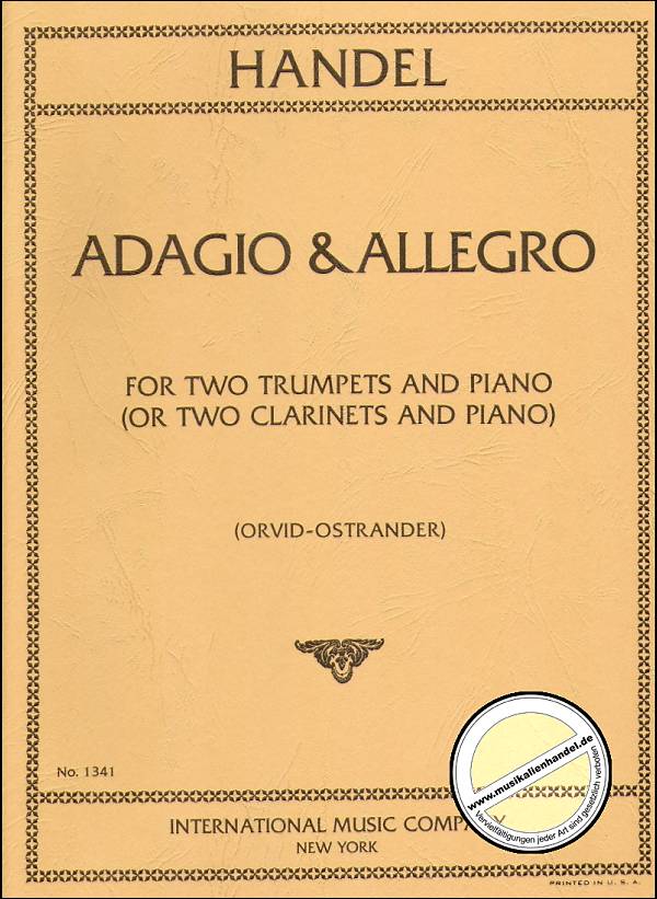 Titelbild für IMC 1341 - ADAGIO & ALLEGRO
