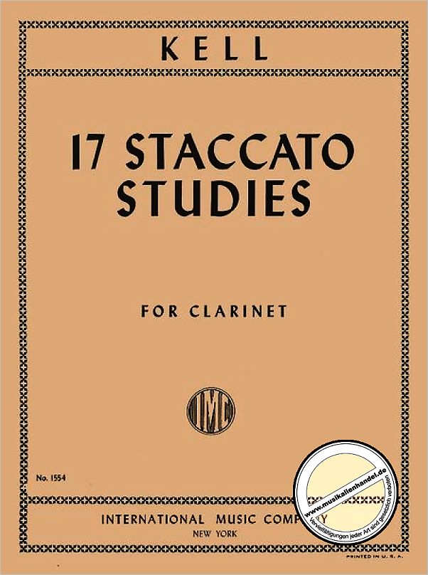 Titelbild für IMC 1554 - 17 STACCATO STUDIES